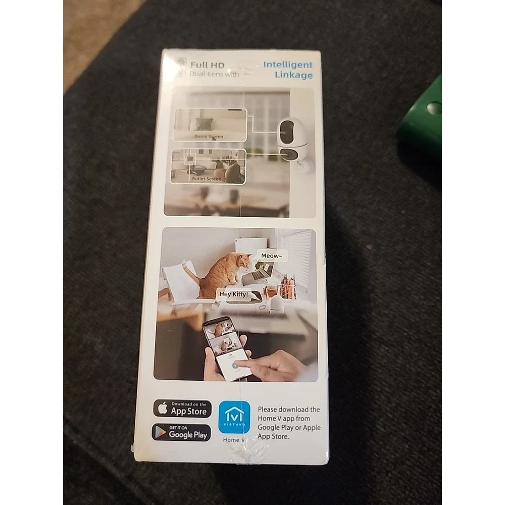VIRTAVO EggSentry 24/7 Recording Minor Dual Lens Indoor Security Camera‎